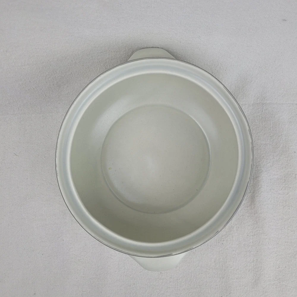 Pfaltzgraff Heirloom 2 Qt Round Casserole Dish 315 Gray Floral Stoneware‎ USA